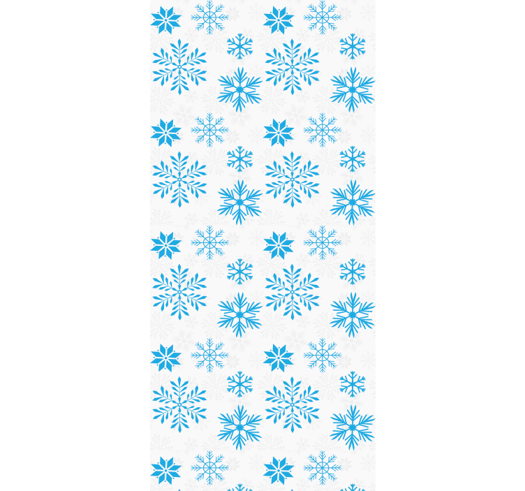 Kitchen roller blind snow crystal - TenStickers