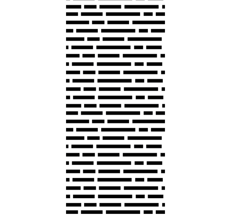 Kitchen roller blind in nordic black and white rectangles - TenStickers