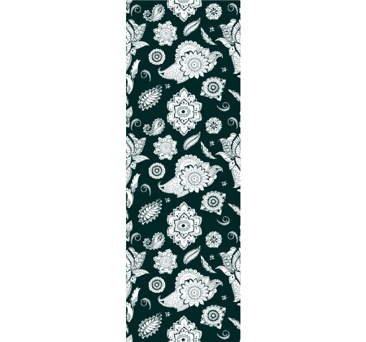 Kitchen roller blind with indian paisley design - TenStickers