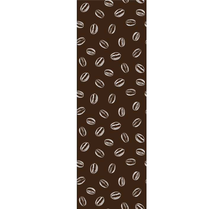 Kitchen roller blind coffee beans seamless pattern - TenStickers