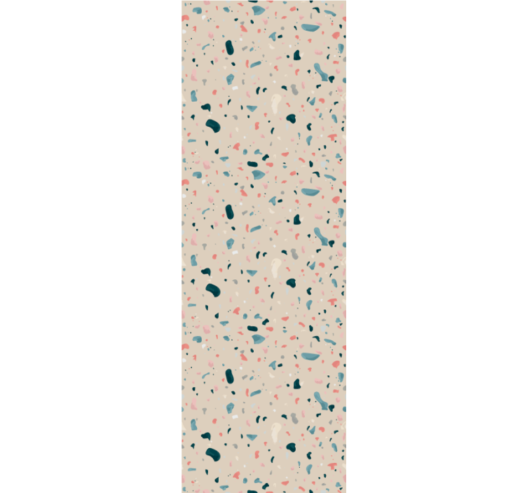 Kitchen roller blind hand painted terrazzo design - TenStickers