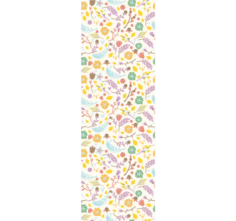 Kitchen roller blind with typical polish floral pattern - TenStickers
