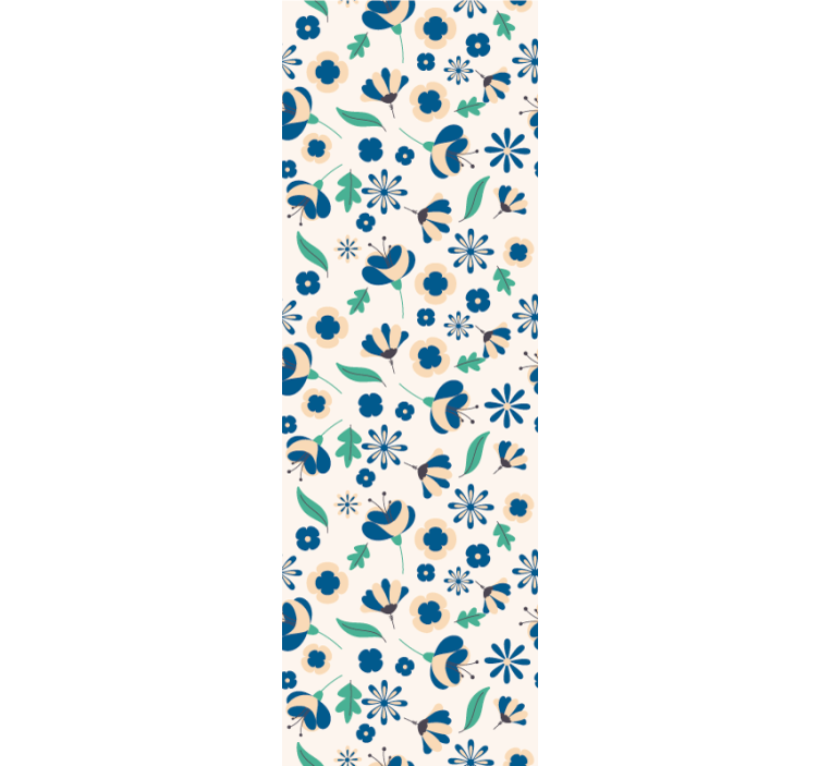 Dining room roller blind in french provincial floral - TenStickers