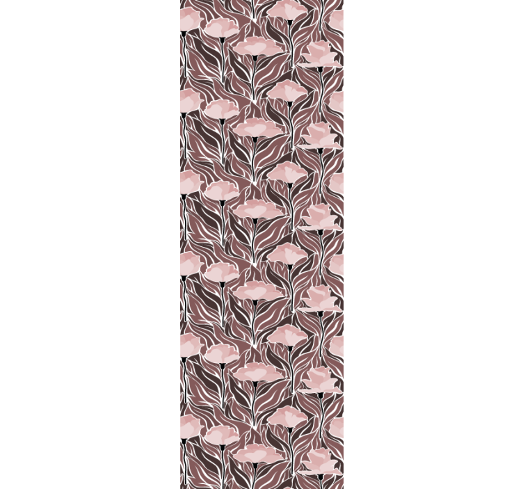 Dining room roller blind with vintage abstract design - TenStickers