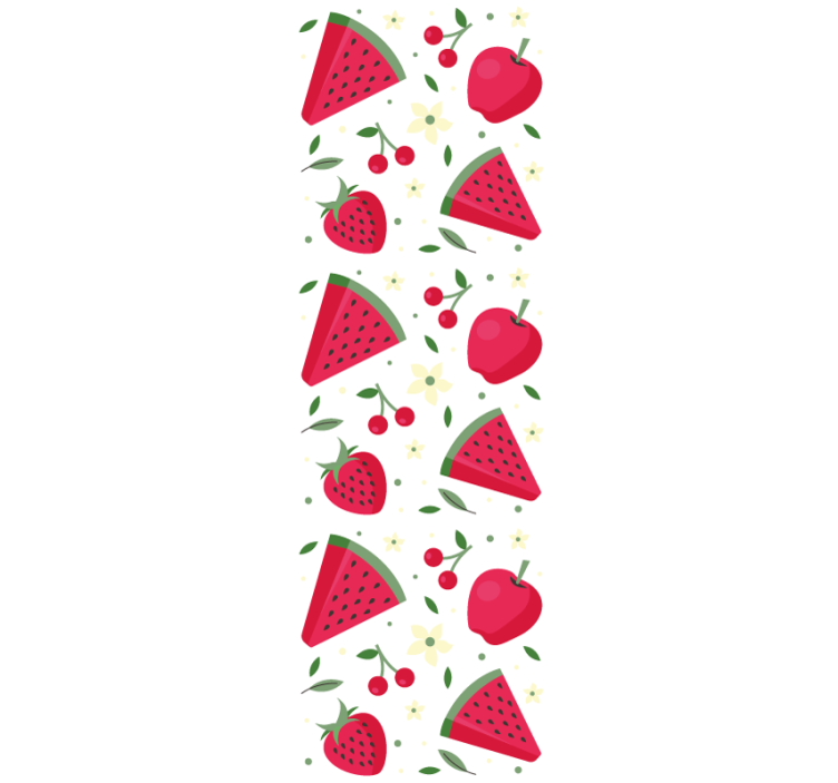Dining room roller blind with various fruit patterns - TenStickers