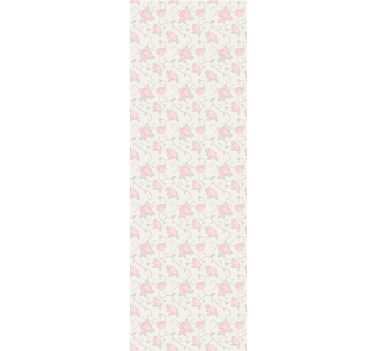 Dining room roller blind in vintage floral design - TenStickers