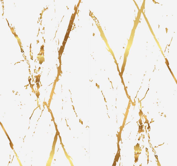 Dining room roller blind in gold marble stripes - TenStickers