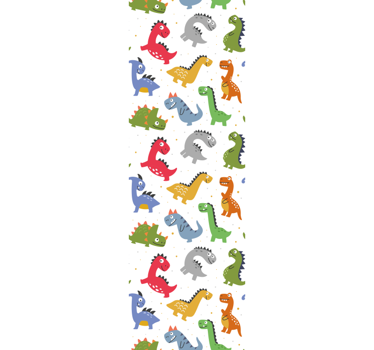 Children room roller blind adorable dinosaur designs - TenStickers