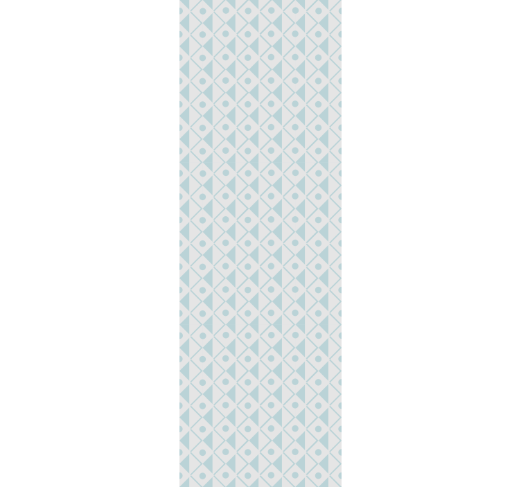 Children room roller blind in blue and white diamonds - TenStickers
