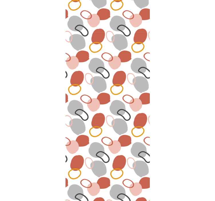 Office roller blind with colorful geometric dots - TenStickers