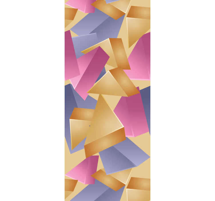 Office roller blind gold pyramid design - TenStickers