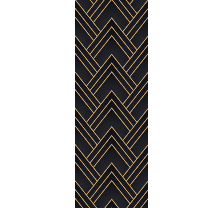 Office roller blind in geometric cascade design - TenStickers