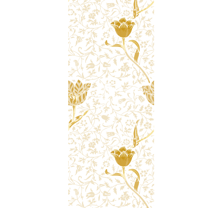 Office roller blind botanical wildflowers - TenStickers