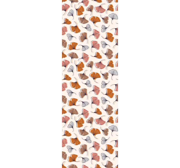 Office roller blind ginkgo leaves design - TenStickers