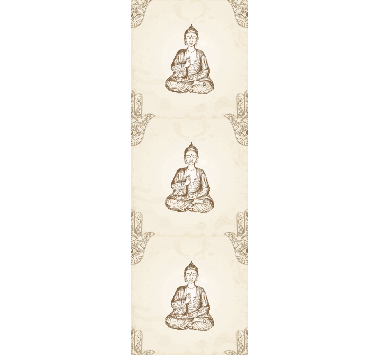 Office roller blind buddha hamsa hand symbol - TenStickers