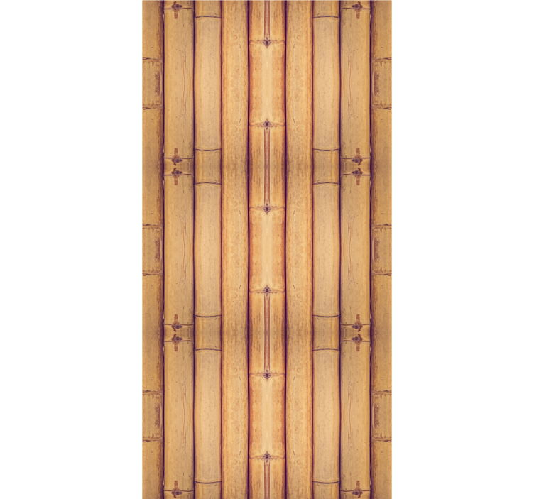 Office roller blind with bamboo wood texture effect - TenStickers