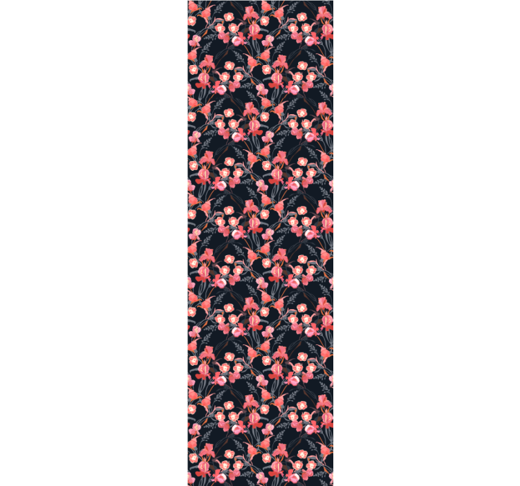 Office roller blind with delicate pink blossoms - TenStickers