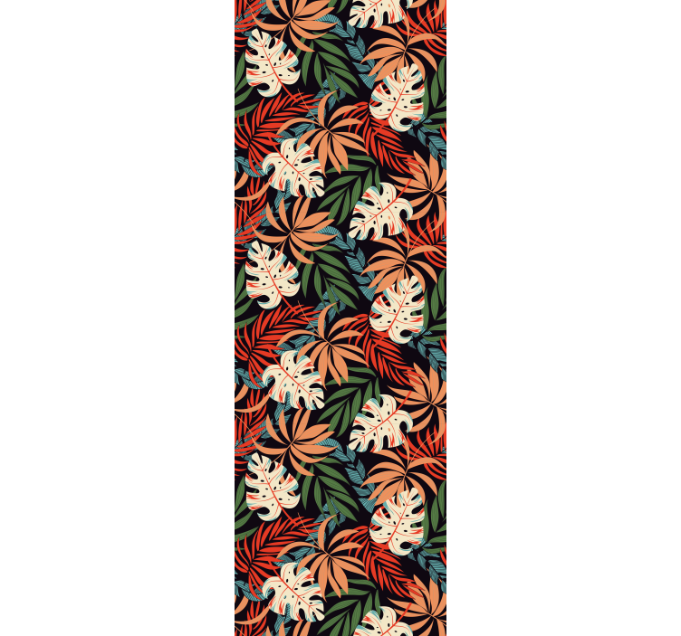 Office roller blind tropical plants jungle vibe - TenStickers