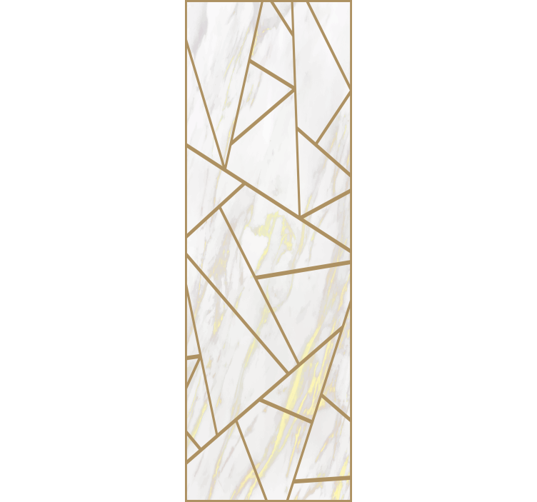 Office roller blind marble geometric mosaic - TenStickers