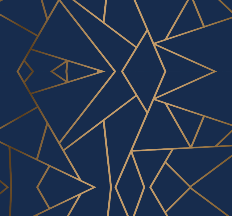 Geometric shapes office roller blind - TenStickers