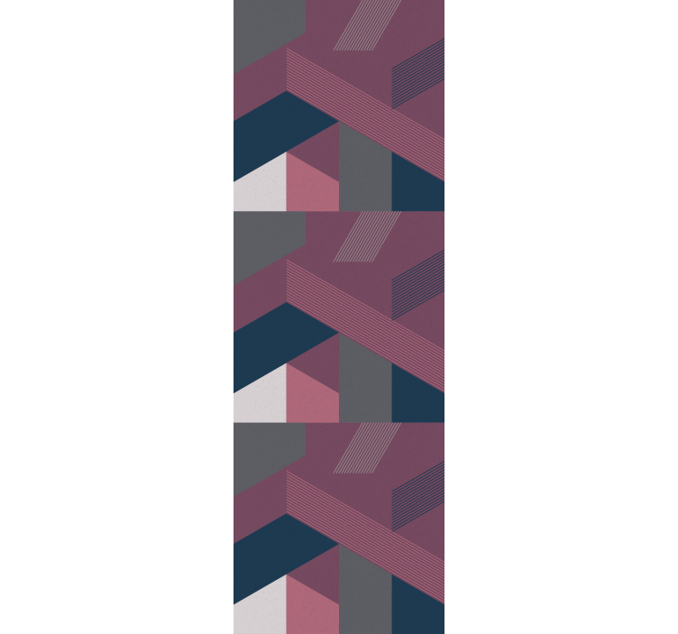 Teenage bedroom roller blind with geometric patterns - TenStickers
