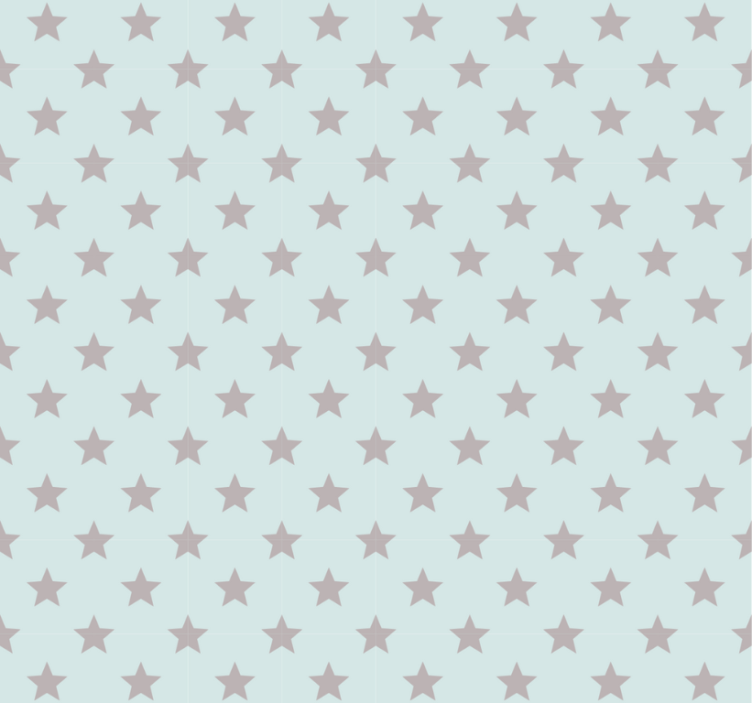 Teenage bedroom roller blind blue background with gray stars - TenStickers