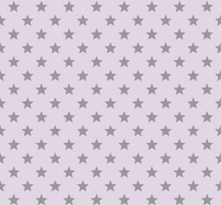 Teenage bedroom roller blind gray stars pink background - TenStickers