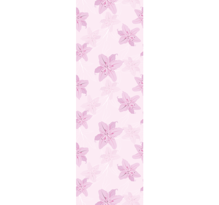 Teenage bedroom roller blind with lovely floral design - TenStickers