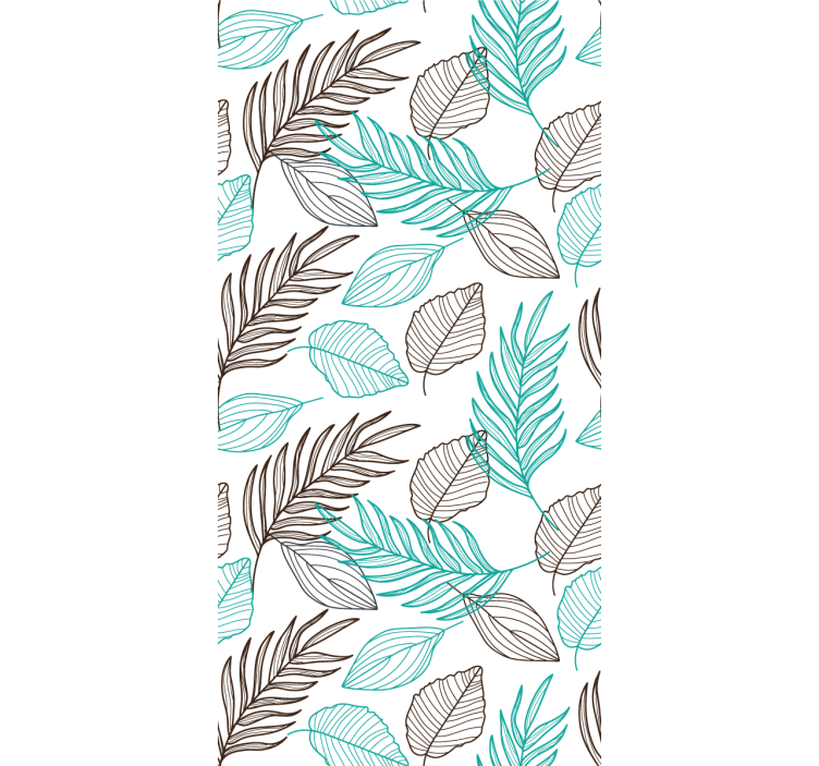 Green leaves teenage bedroom roller blind - TenStickers