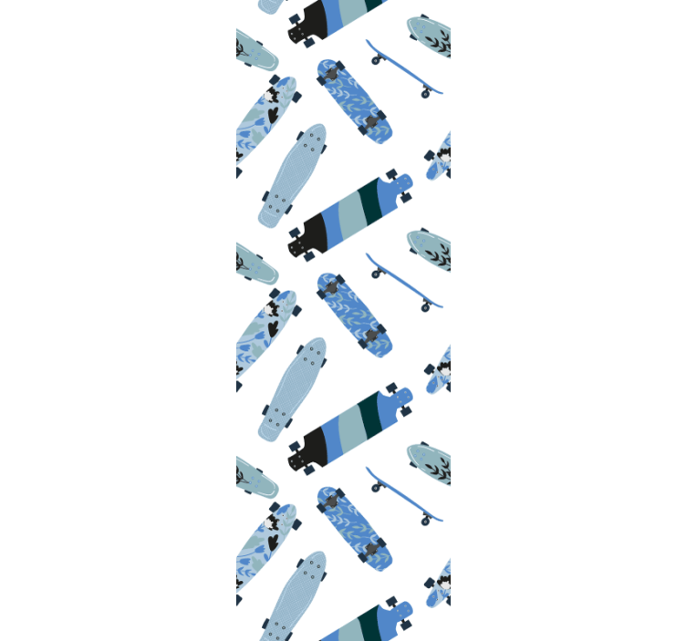 Teenage bedroom roller blind skateboards design - TenStickers