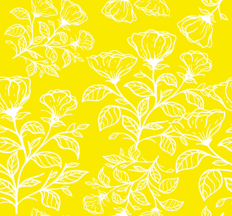 Teenage bedroom roller blind with floral design pattern - TenStickers