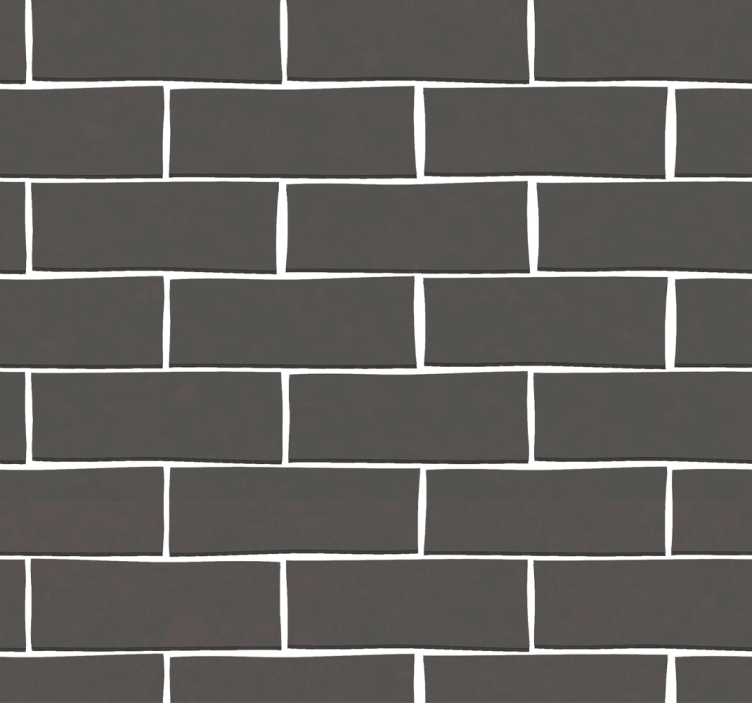 Teenage bedroom roller blind black brick design - TenStickers