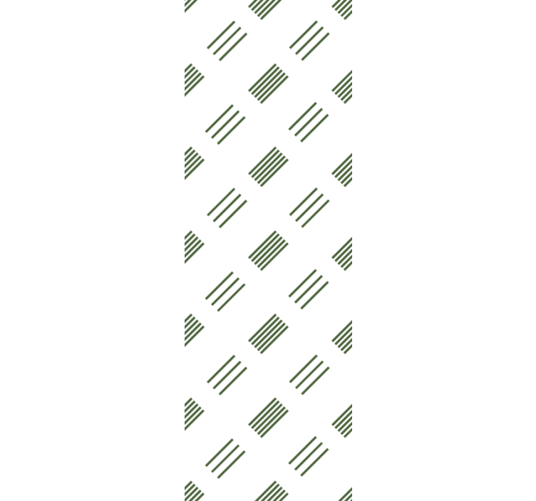 Modern roller blind in green and white design - TenStickers