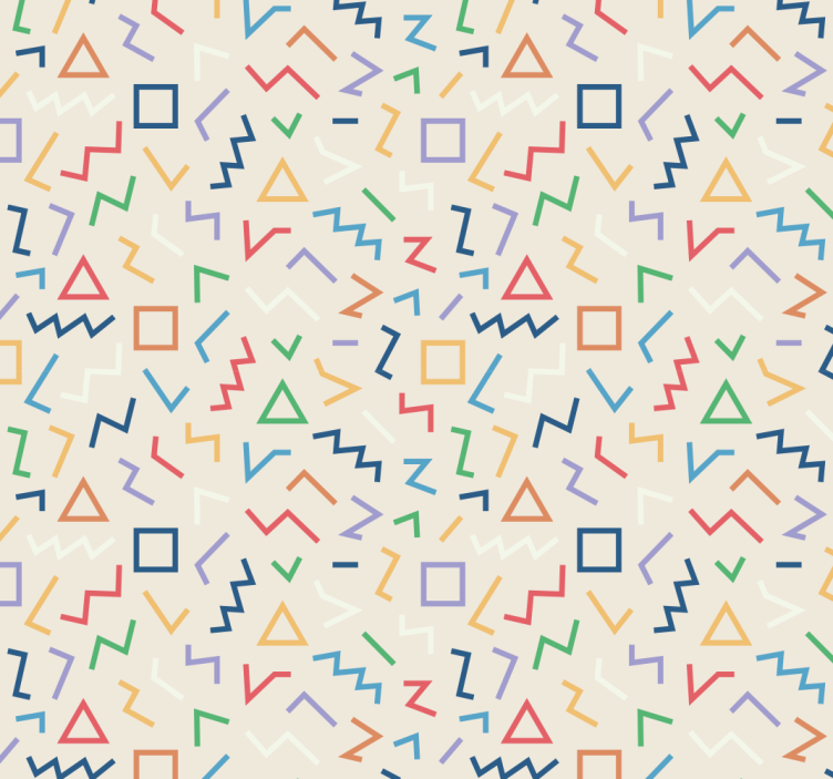 Modern roller blind in beige with colorful lines - TenStickers