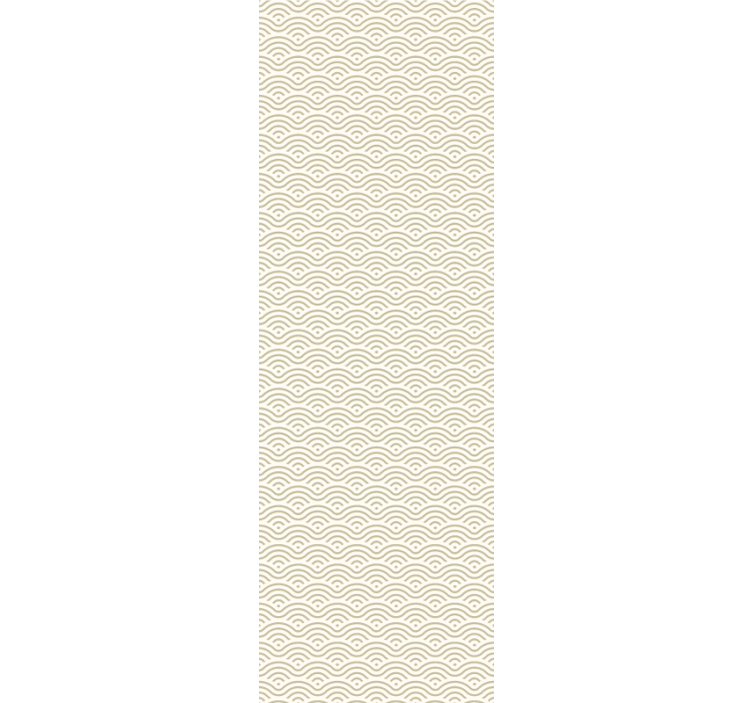 Modern roller blind gentle serene waves - TenStickers