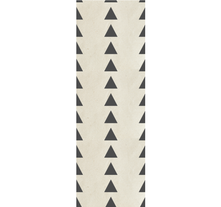 Modern roller blind in distressed dark grey triangles - TenStickers