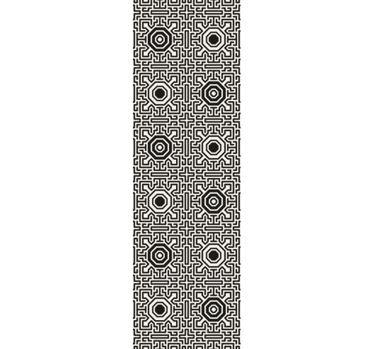 Modern roller blind octagon and lines design - TenStickers