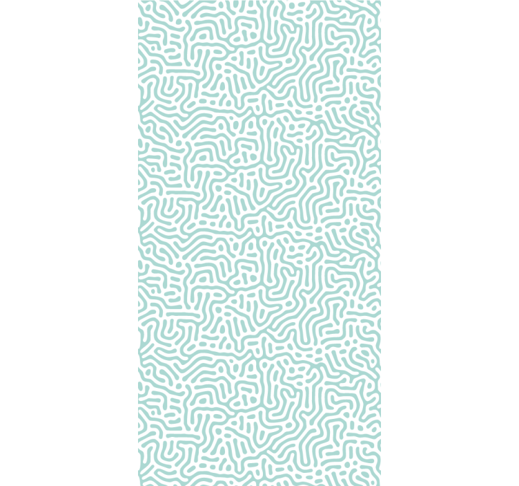 Modern roller blind with green and white nature design - TenStickers