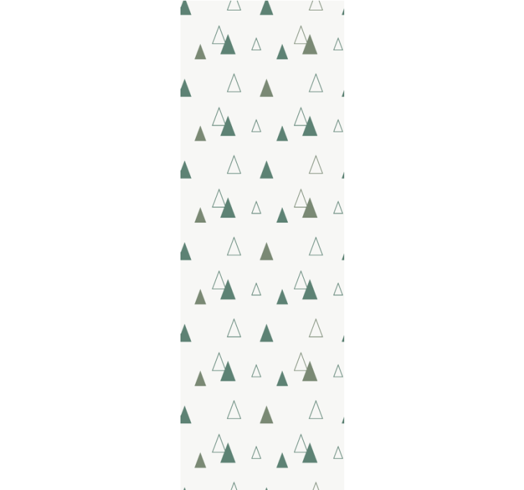Modern roller blind in triangles nature colors - TenStickers