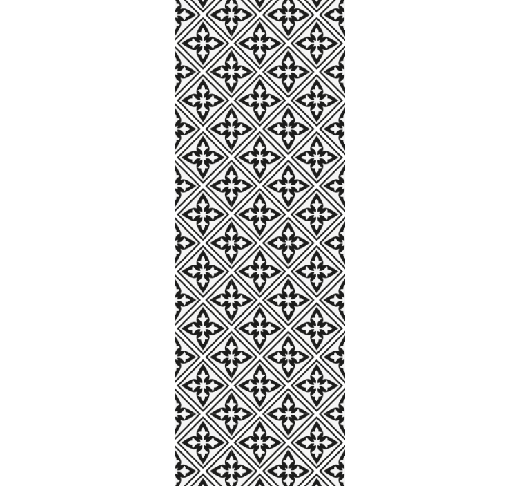 Modern roller blind with floral pattern - TenStickers