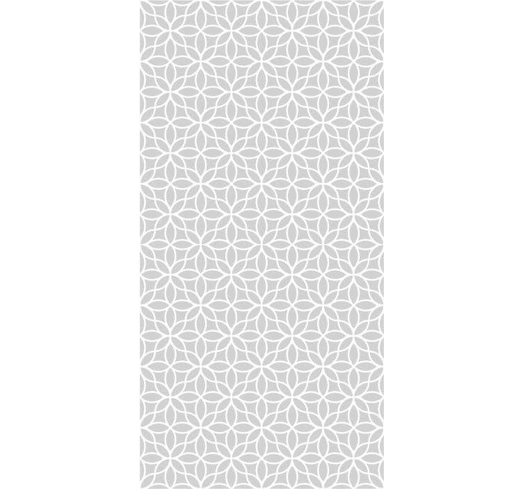 Gray roller blind with a gray and white modern pattern - TenStickers