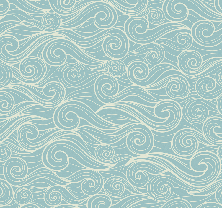 Bathroom roller blind ocean waves design - TenStickers