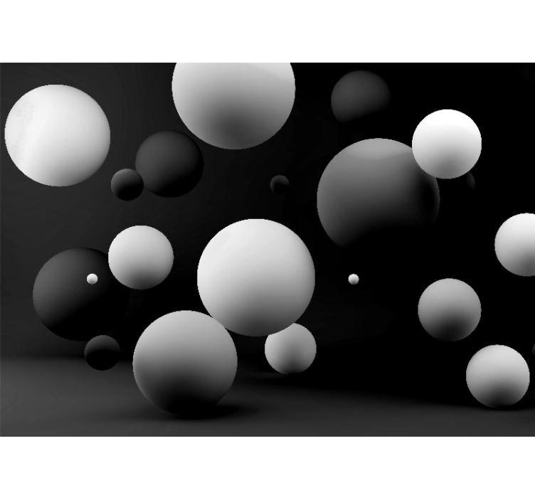 Black roller blind with white dots on black - TenStickers