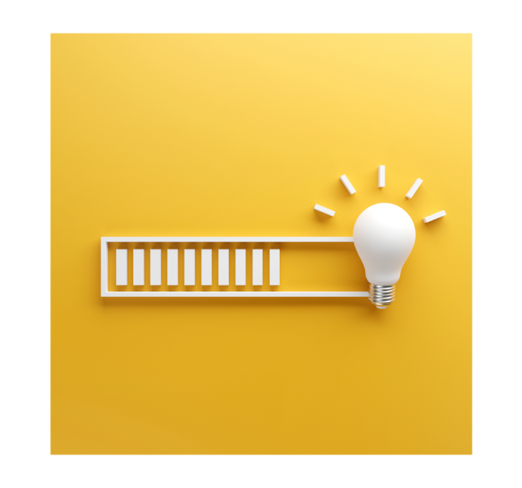 Yellow roller blind brightening your space - TenStickers