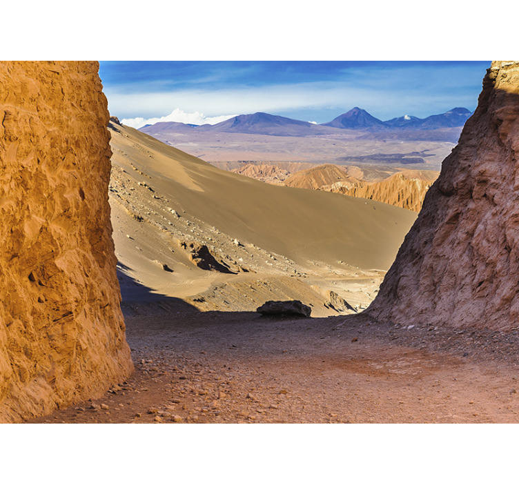 Living room roller blind atacama desert pattern - TenStickers