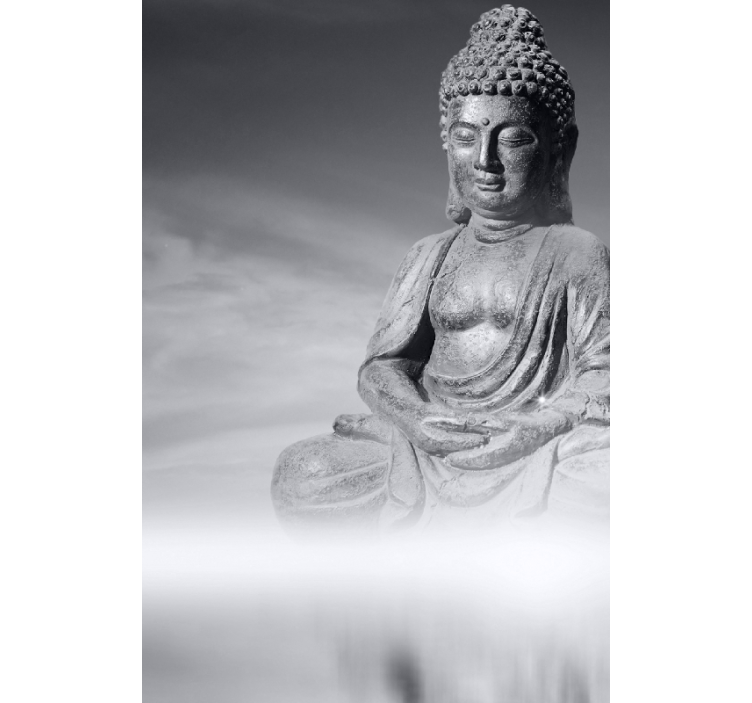 Buddha zen living room roller blind - TenStickers