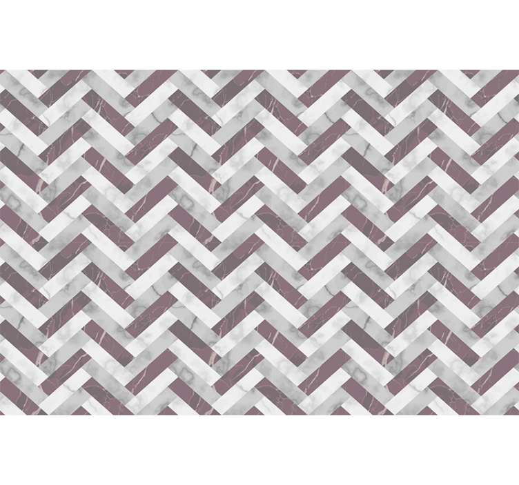 Living room roller blind with mid-century pattern - TenStickers