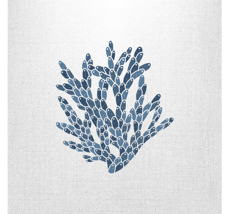 Living room roller blind modern corals hampton style - TenStickers