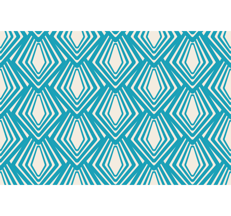 Living room roller blind blue abstract minimalist design - TenStickers