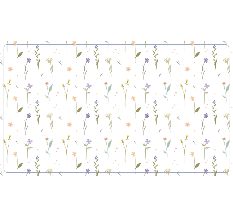 White roller blind with delicate spring twigs - TenStickers